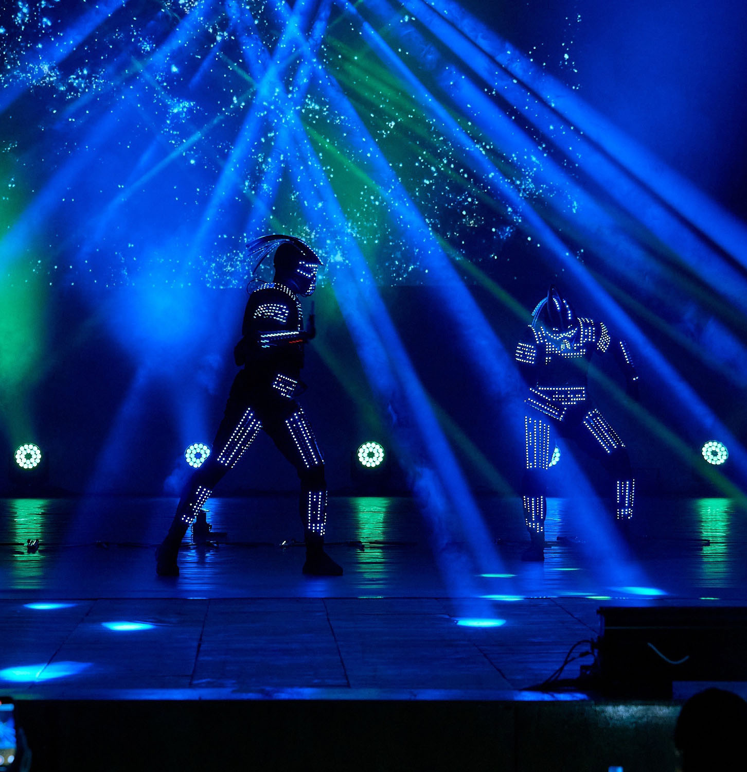 Пиксельное (световое) шоу Ханаби