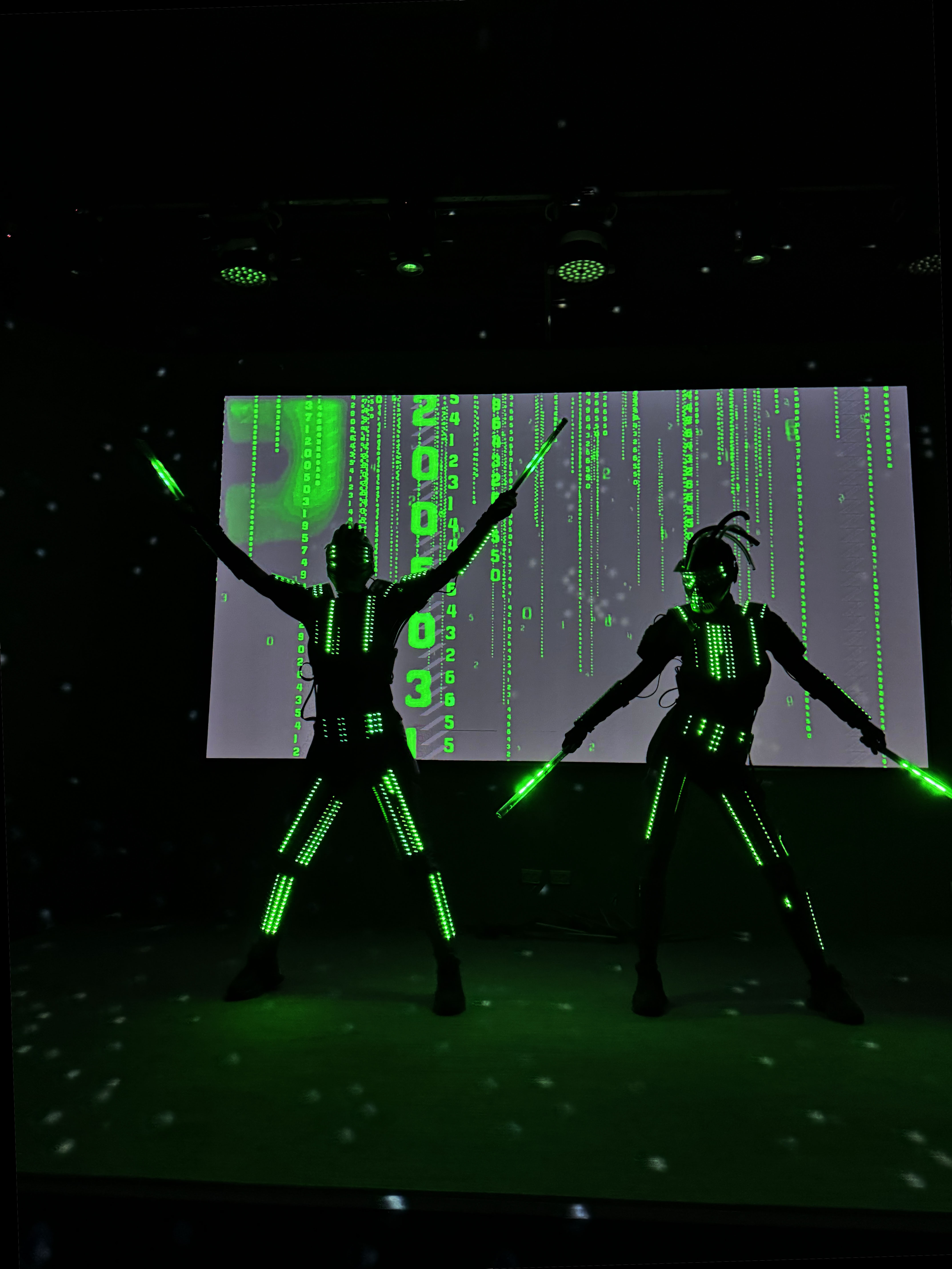 Пиксельное (световое) шоу Ханаби