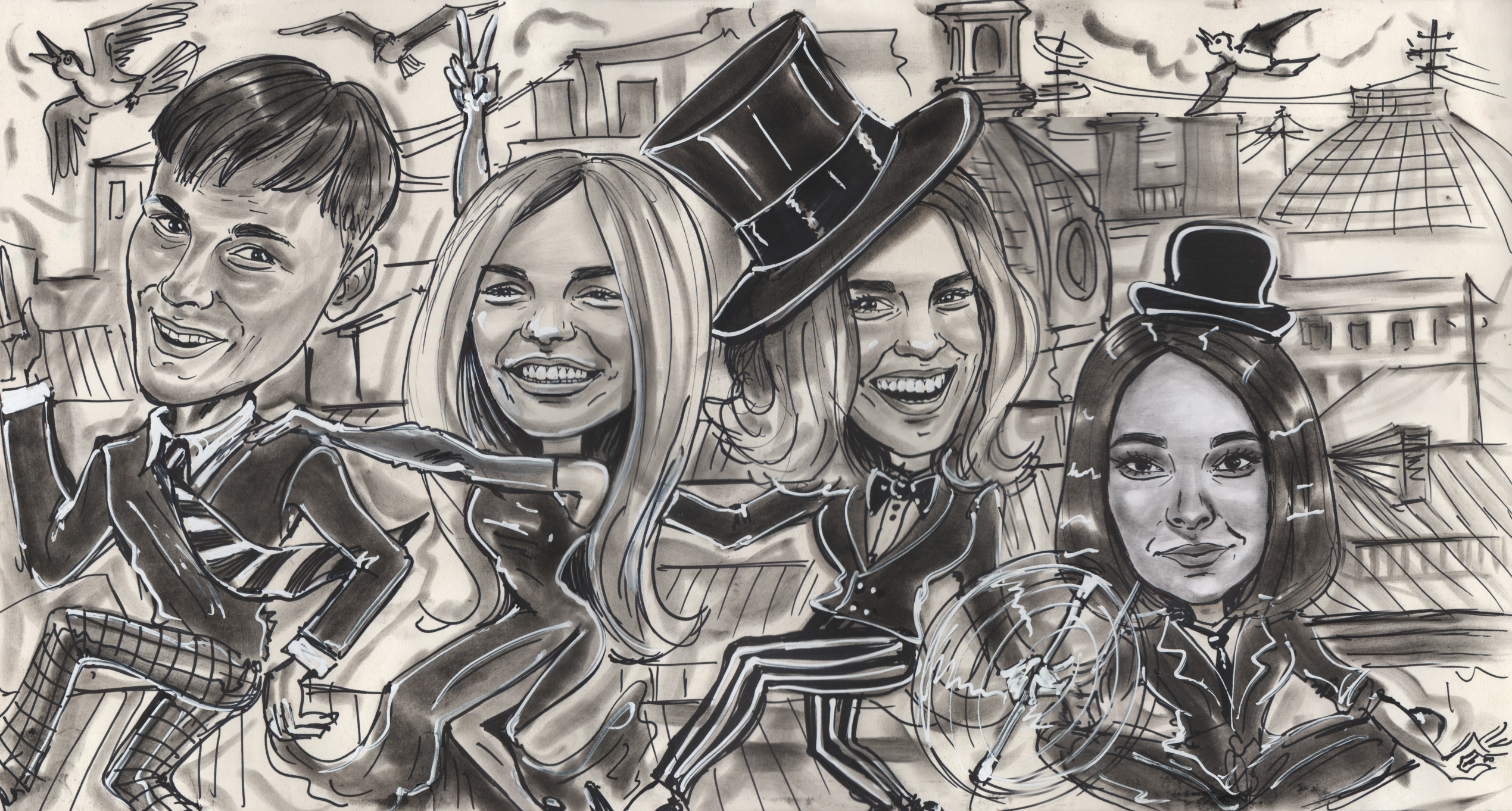 Художник-шаржист на новогодние корпоративы