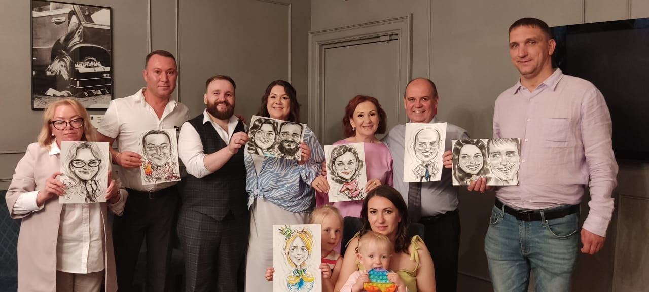 Художник-шаржист на новогодние корпоративы