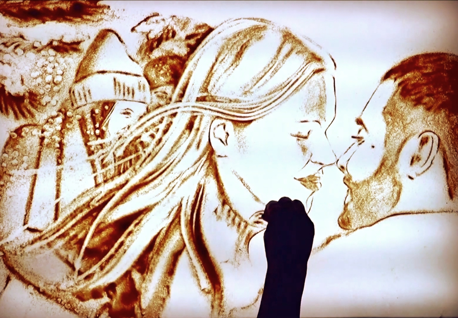 Песочное шоу " любовь"