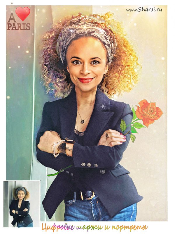 портрет шарж по фото