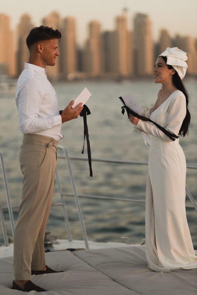 Церемония на яхте в Дубае