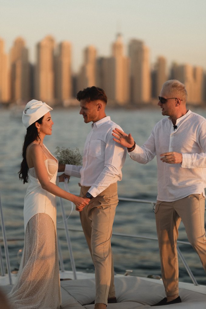 Церемония на яхте в Дубае