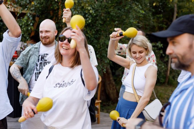 Барабанное шоу с участием зрителей