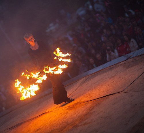 Огненное шоу от Таи Лисовой в Москве