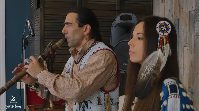 Индейская Музыка, Индейское шоу дуэт "Лунный Ветер" Выступление Индейцев, заказать Индейских музыкантов